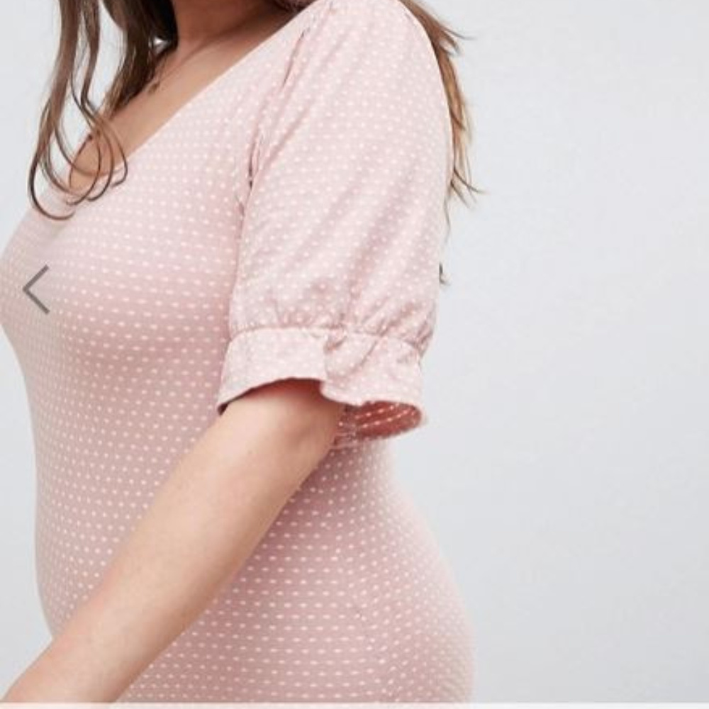 Fashion Union Plus Scoop Back Body With Balloon Sl